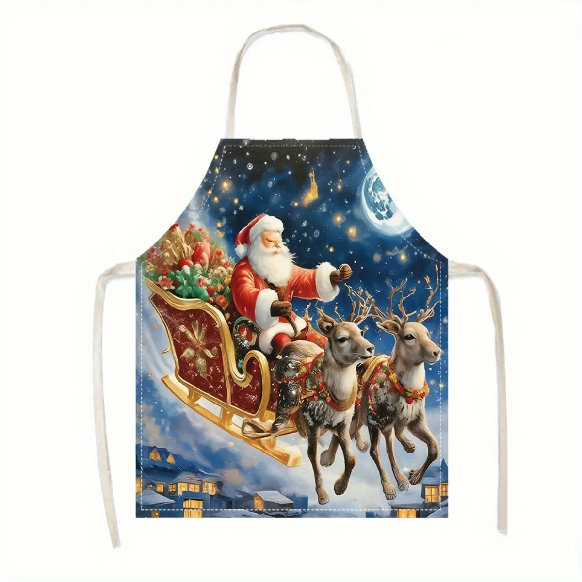 Tablier Traîneau du Père Noël | Festif
