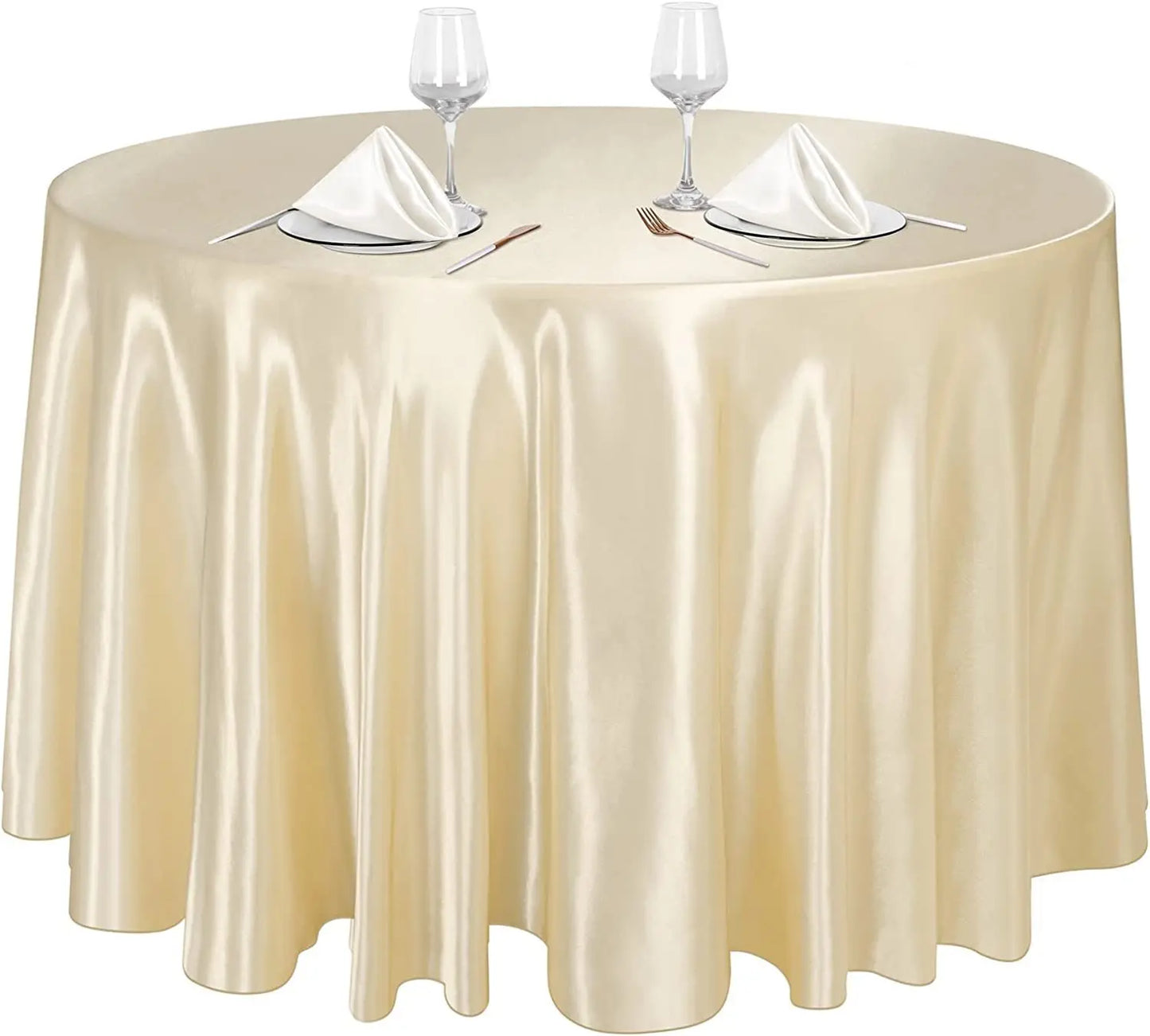 Nappe en satin ronde