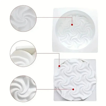 Moule rond fantaisiste en silicone