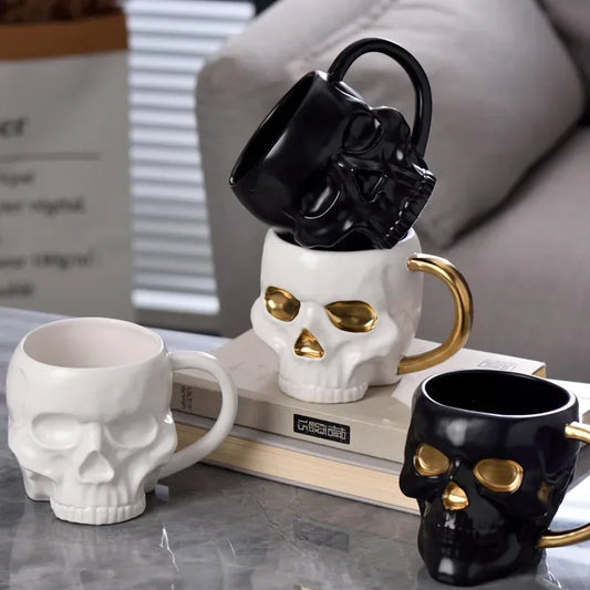 Tasse à café crâne hallowen