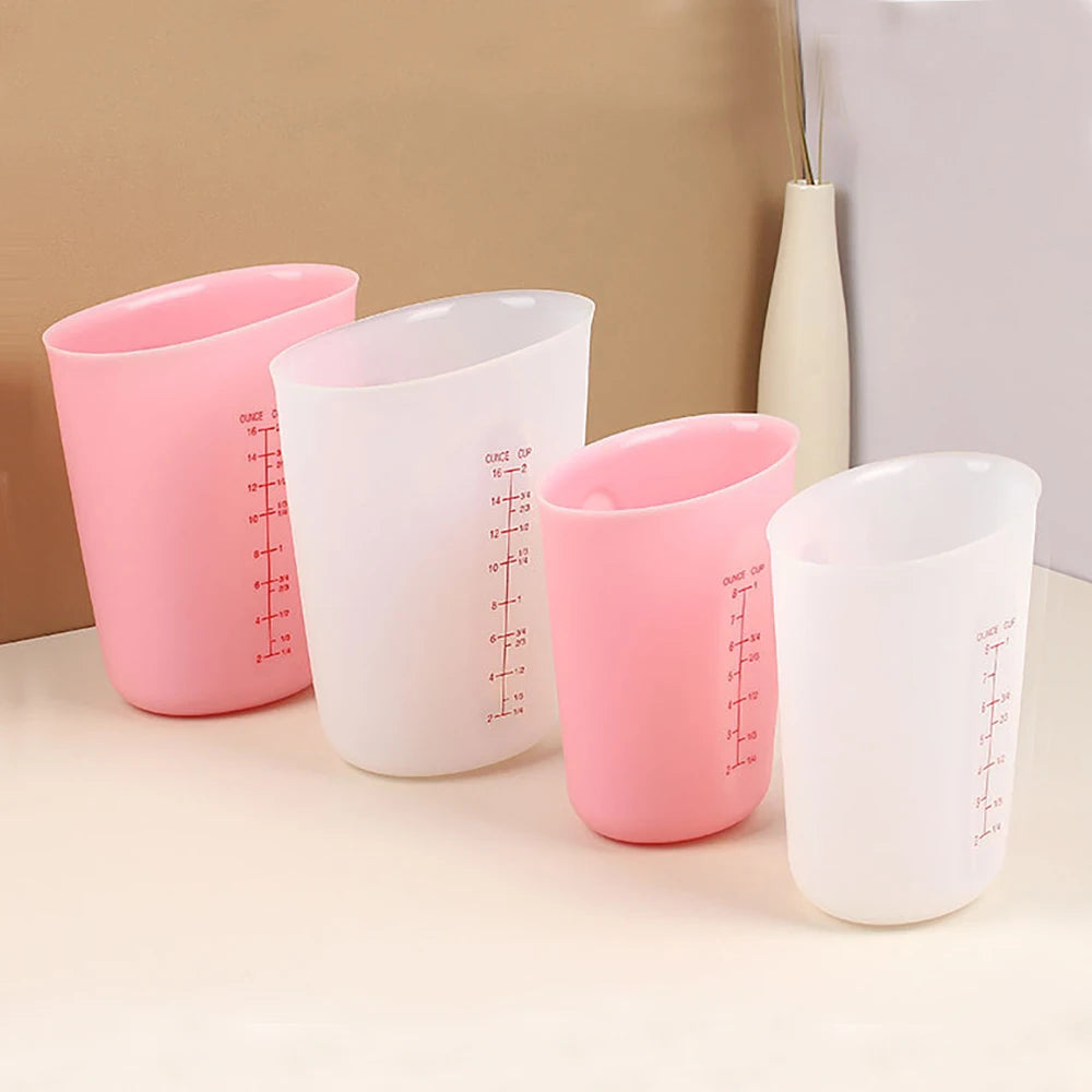 tasse à mesurer en silicone 2 couleurs 
