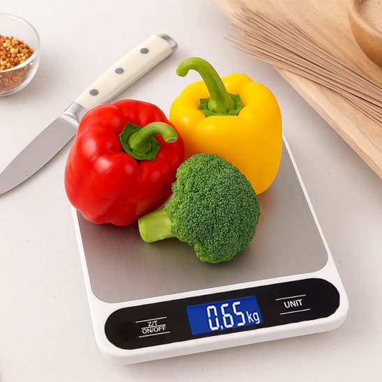 Balances de cuisine pour fruits, légumes