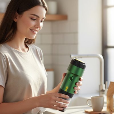 Machine a café portable​ USB vert