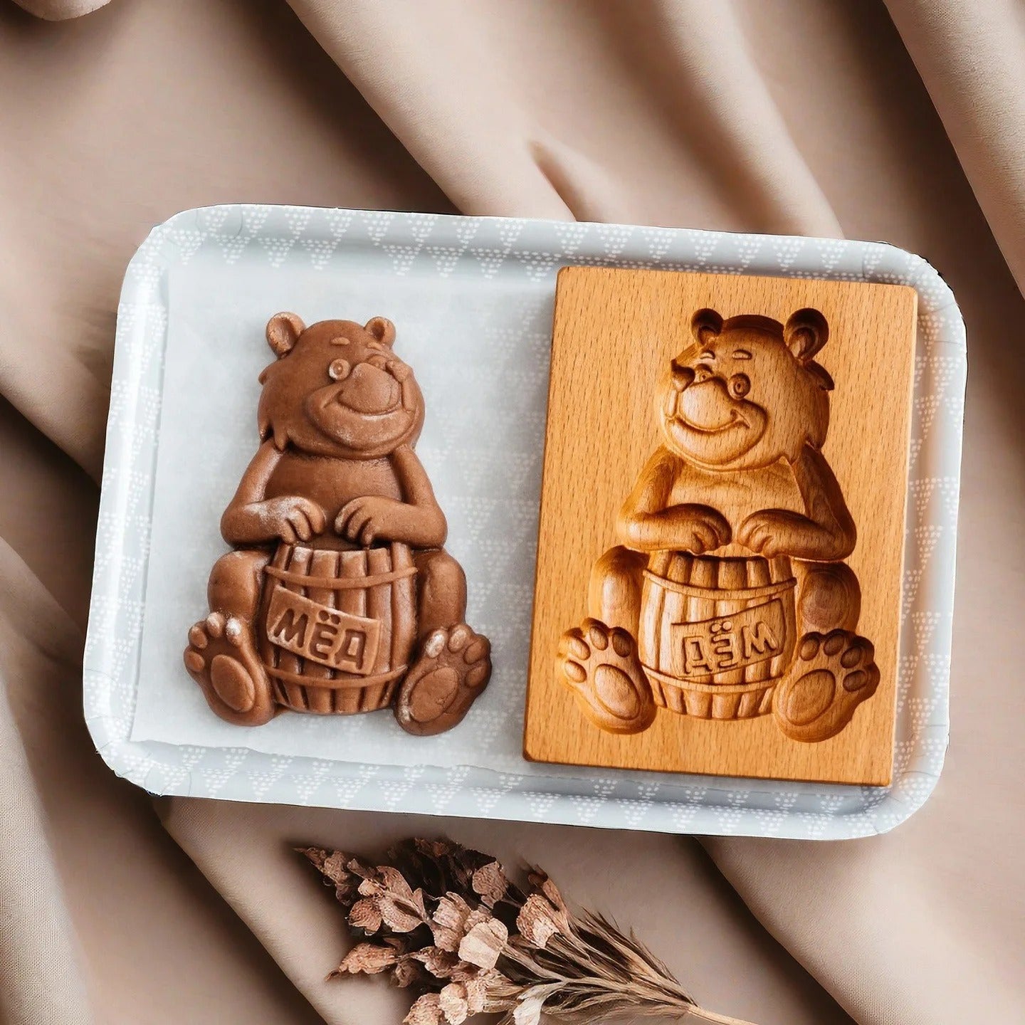 moule à biscuits | Bois sculpté 3D