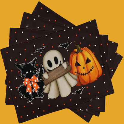 Napperon halloween | Squelette réutilisable
