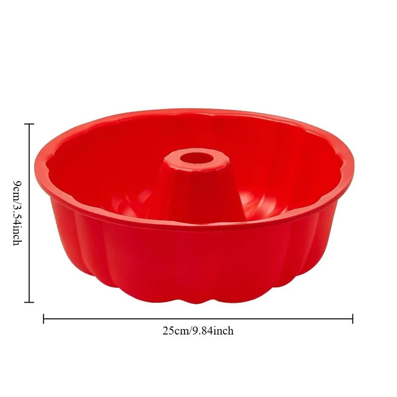 Moule à gâteau cheminée ondulé | Silicone Premium