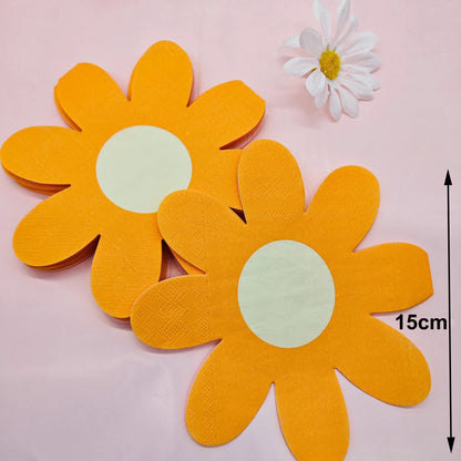 Serviette en papier florale | Élégance
