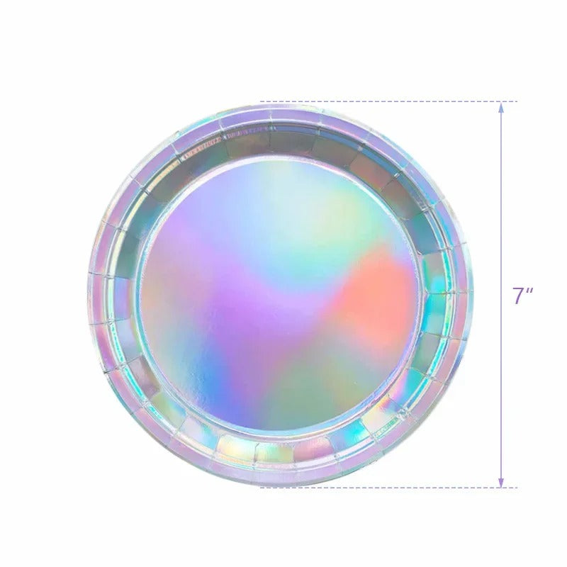 Vaisselle irisée | Kit 80 pièces holographique