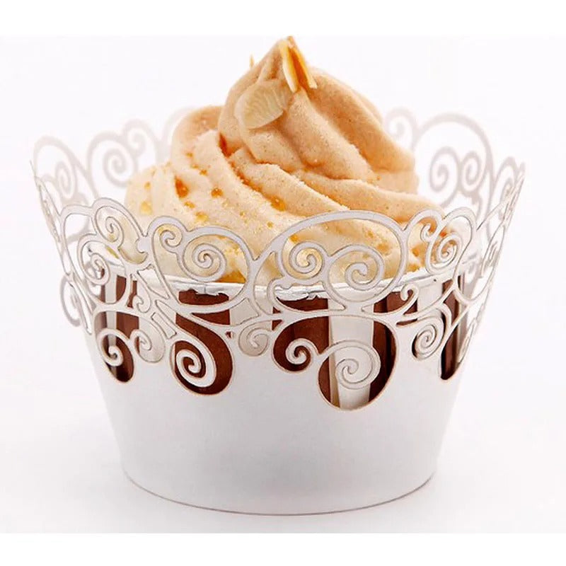 Moule à cupcake dentelle | Lot de 50 élégant