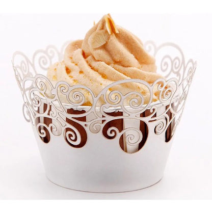 Moule à cupcake dentelle | Lot de 50 élégant