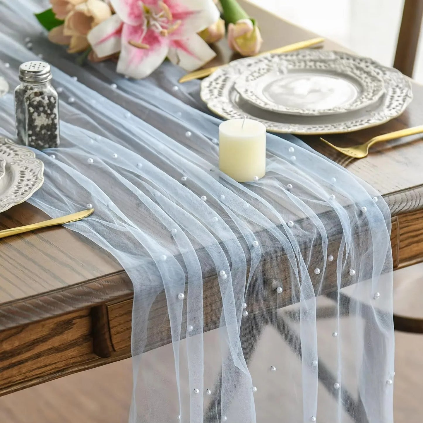 Chemin de table perlé | Scintillant