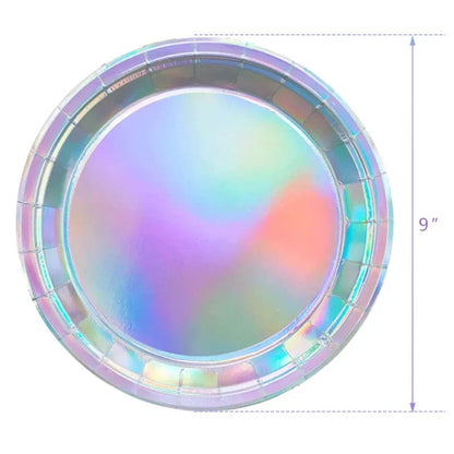 Vaisselle irisée | Kit 80 pièces holographique