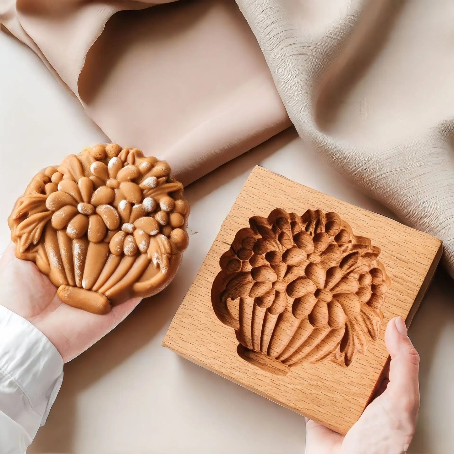 moule à biscuits | Bois sculpté 3D