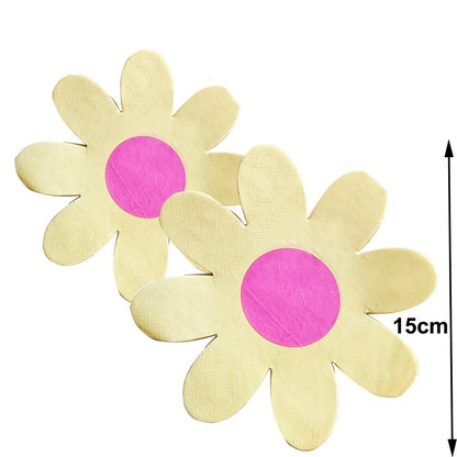 Serviette en papier florale | Élégance