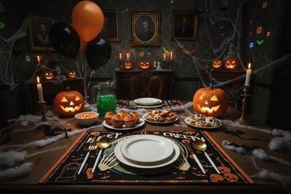 Napperon halloween | Squelette réutilisable