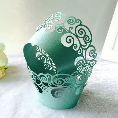 Moule à cupcake dentelle | Lot de 50 élégant