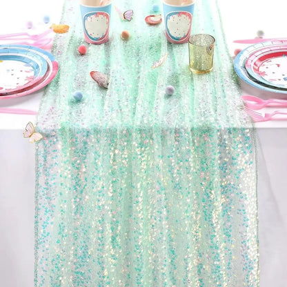 Chemin de table Paillettes | Réutilisable 6 Couleurs
