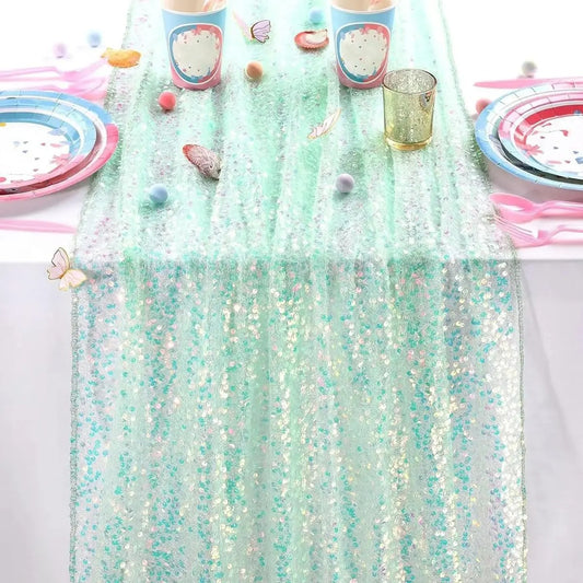 Chemin de table Paillettes | Réutilisable 6 Couleurs