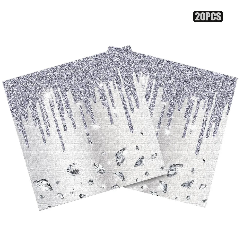 Assiettes Glamour | Argentées Jetables