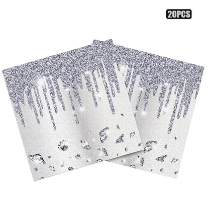Assiettes Glamour | Argentées Jetables