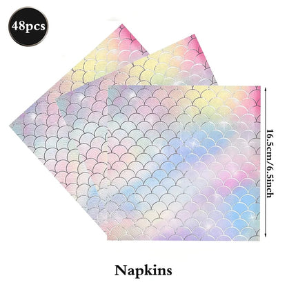 kit vaisselle coquillages | Holographique Jetable
