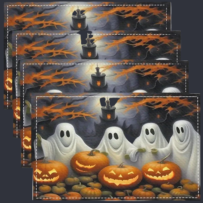 Napperon halloween | Squelette réutilisable