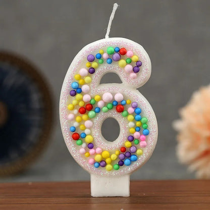 Décoration gâteau Bougies boules colorées  | Festive Réutilisable
