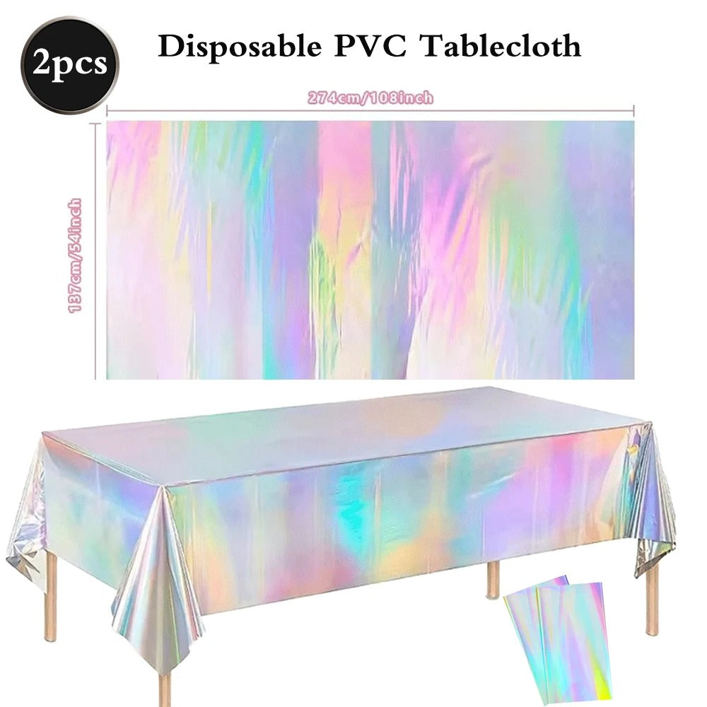 kit vaisselle coquillages | Holographique Jetable