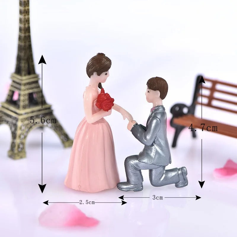 Décoration gâteau mariage miniature | Éternité
