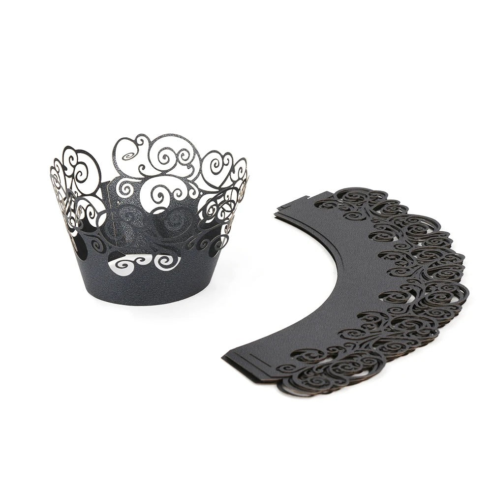Moule à cupcake dentelle | Lot de 50 élégant