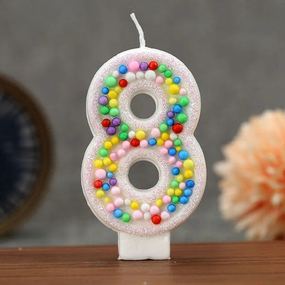 Décoration gâteau Bougies boules colorées  | Festive Réutilisable