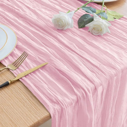 chemin de table en gaze | Bohème pâle