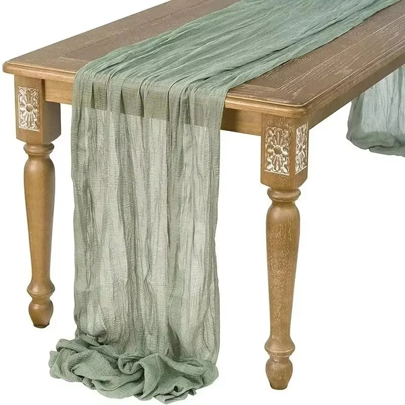 chemin de table en gaze | Bohème pâle