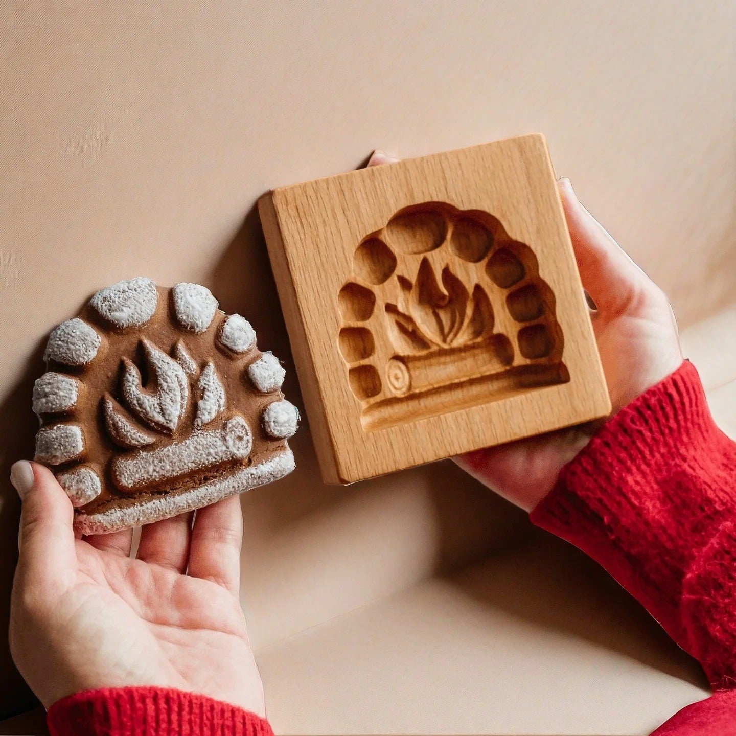 moule à biscuits | Bois sculpté 3D