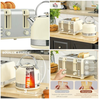 Grille pain 4 tranches et bouilloire | Matinal Express