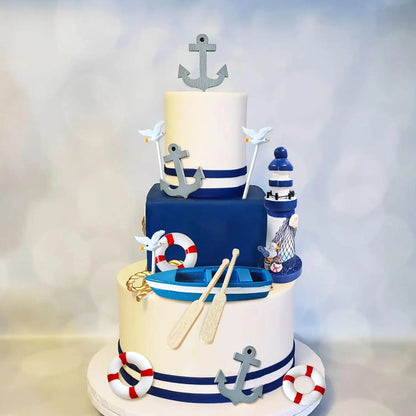 Décoration de gâteau nautique | Effet Pro Marin