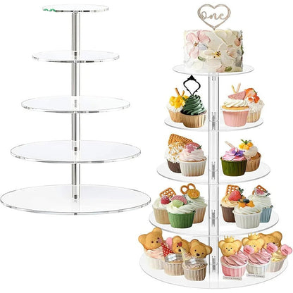 Support à cupcake | Transparent Multi-niveaux