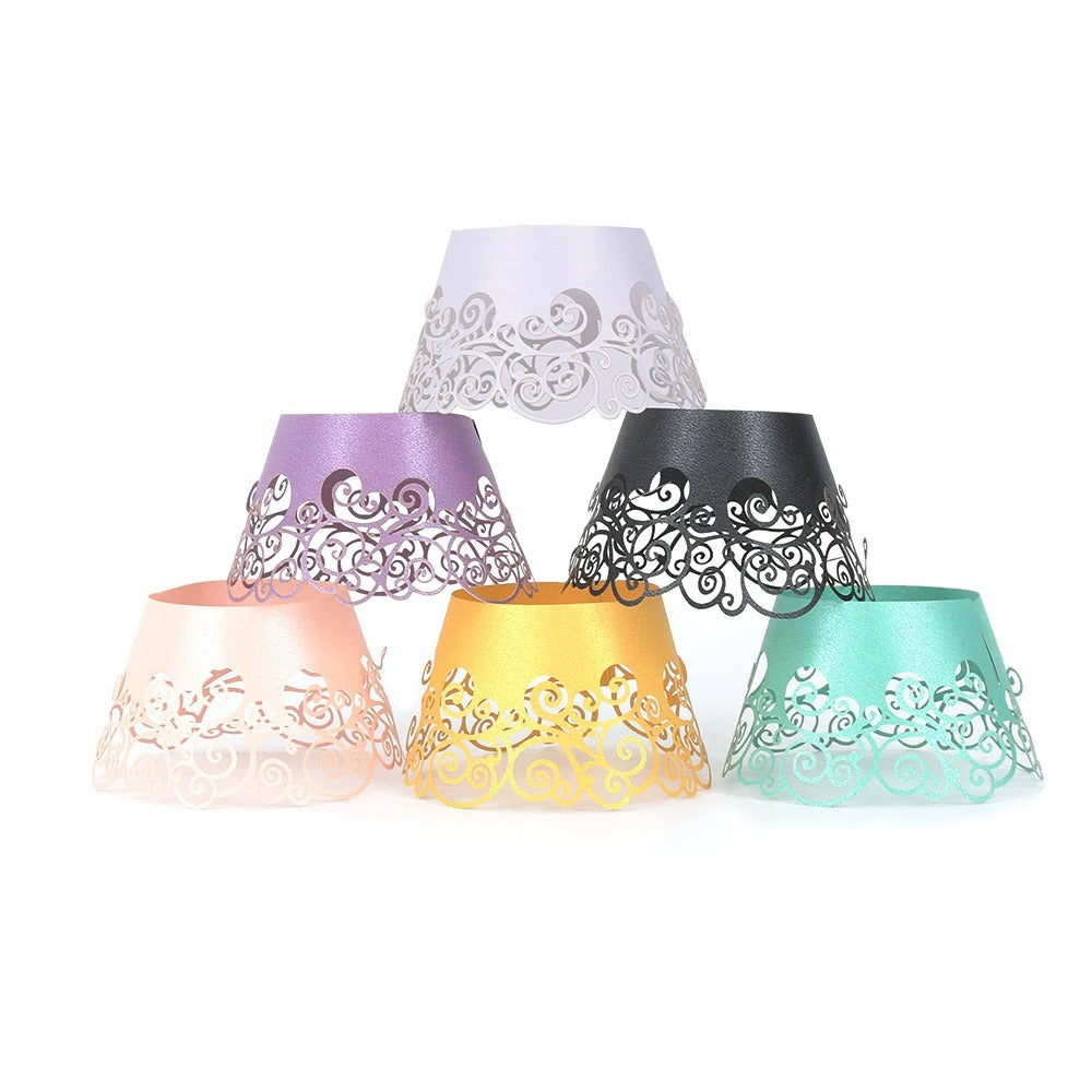 Moule à cupcake dentelle | Lot de 50 élégant