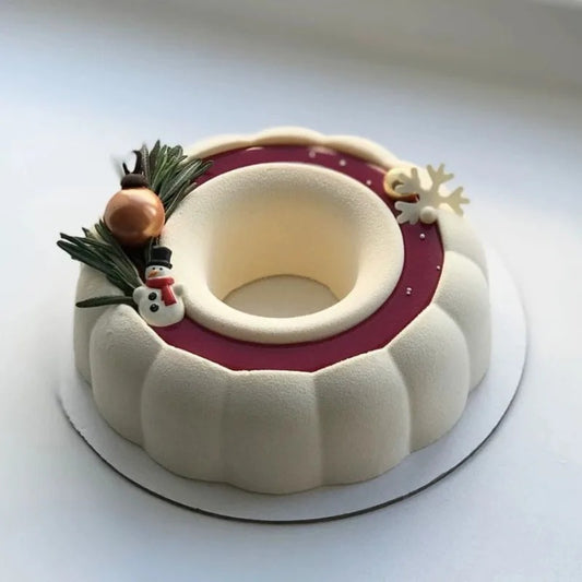 Moule gâteau cheminée fleur | Silicone antiadhésif