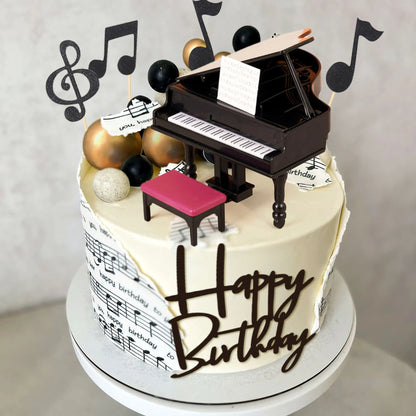 Décoration de gâteau musical | piano | Melodika
