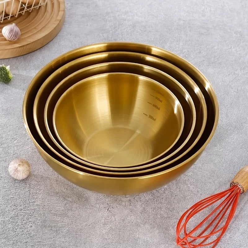 Cul de poule | Set 3 pièces inox professionnel