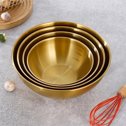 Cul de poule | Set 3 pièces inox professionnel