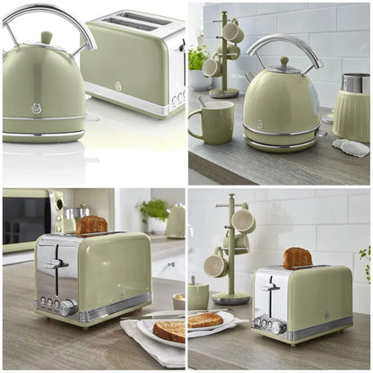 Grille-pain et bouilloire | Rétro Vert