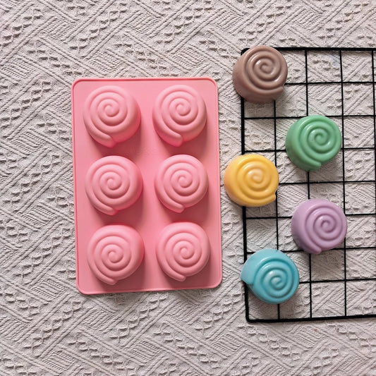 Moule à cupcake escargot | Silicone 6 cavités