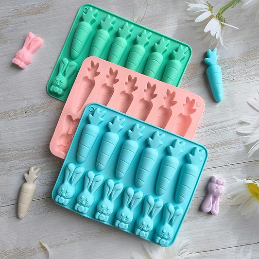 Moule carottes et lapins | SiliChoc