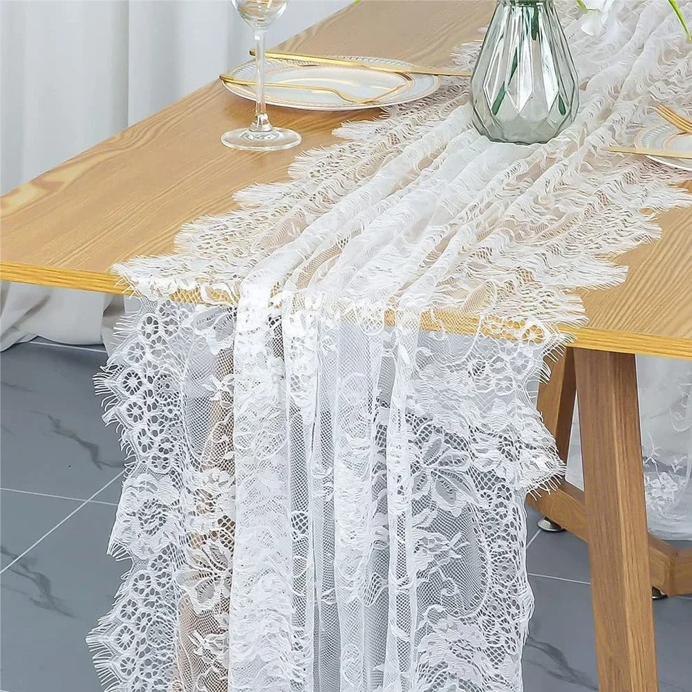 chemin de table en dentelle | Florale 300cm