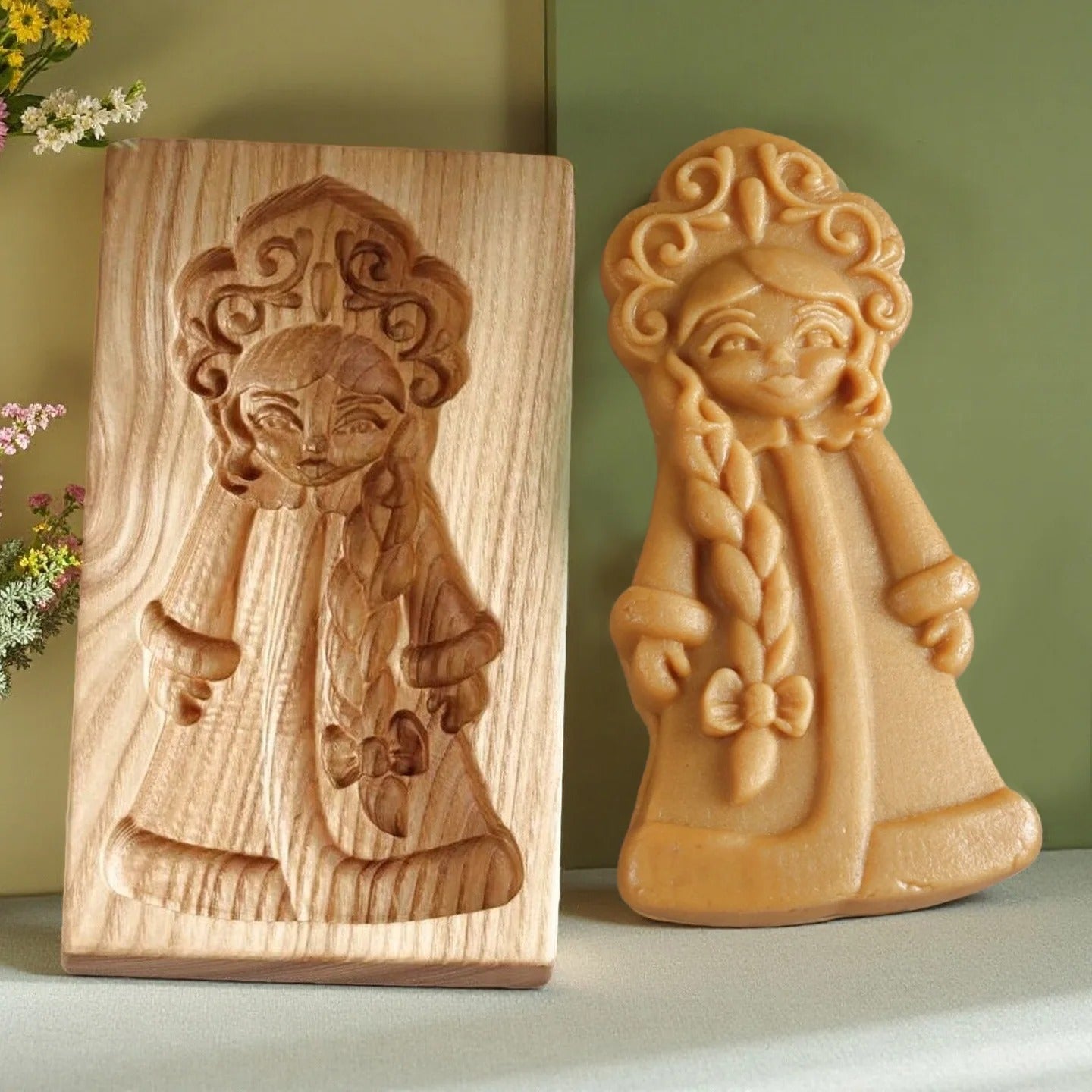 moule à biscuits | Bois sculpté 3D
