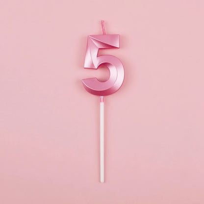 Décoration gâteau bougie 3D | Premium Celebration