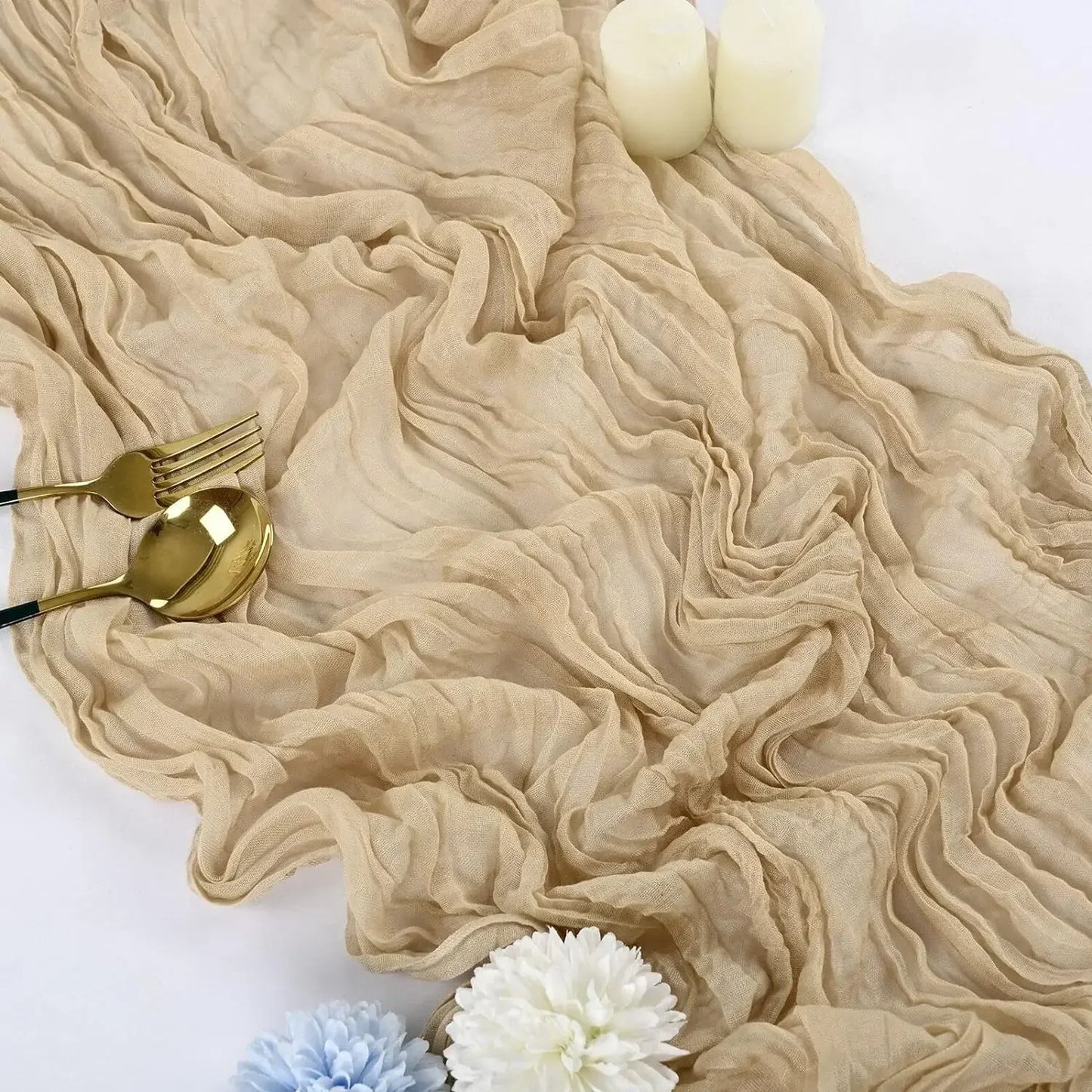 chemin de table en gaze | Bohème pâle