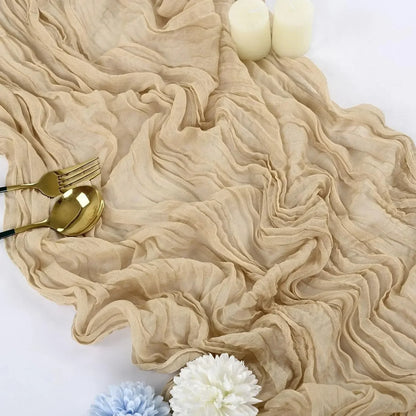 chemin de table en gaze | Bohème pâle